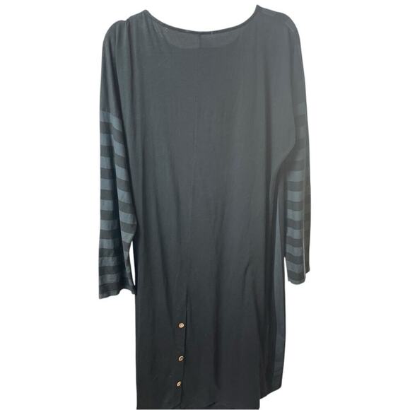 Made in Italy Brand Midi Dress, Mixed Media, Edgy Artsy Lagenlook Art to Wear  M - Picture 7 of 10